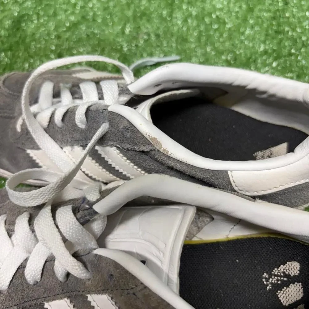 Adidas Grey and White Trainers